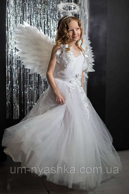 Длинное белое платье 128-140 Кривой Рог - изображение 2