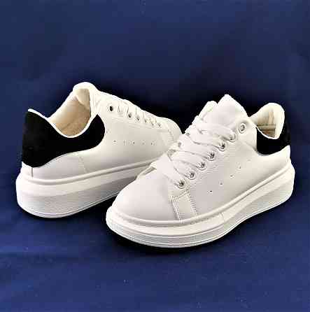 .Жіночі зимові Кросівки Білі Сліпони з МЕХОМ Мокасини A!exander Mc@ueen (розміри: 36) — 205 Дніпро