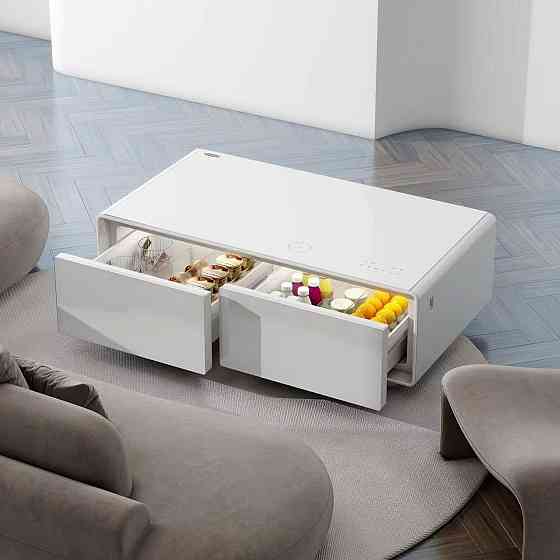 Розумний журнальний стіл з холодильником Primst TB135 (Білий, 135 літрів) Київ