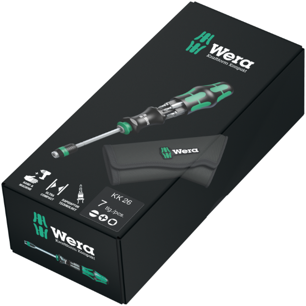 Отвертка Wera с магнитным держателем 1/4