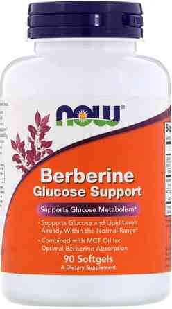 Контроль глюкозы крови Now Foods  Berberine Glucose Support 90 гел капс Киев