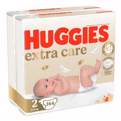 Підгузки Huggies Extra Care 2 (3-6 кг) M-Pack 164 шт (5029054234778_5029053549637) Вінниця - фото 8