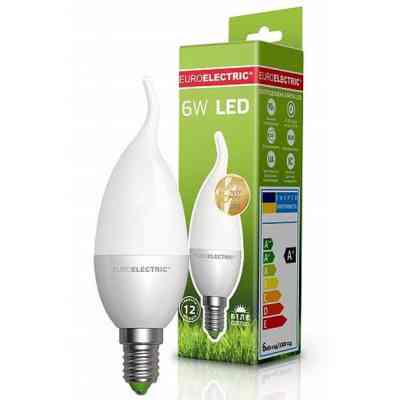 Лампочка EUROELECTRIC LED CW 6W E14 4000K 220V (LED-CW-06144(EE)) Вінниця