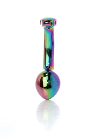 Анальная металлическая пробка Plug-Jewellery Multicolour Curved PLUG-S Sex Aura Киев