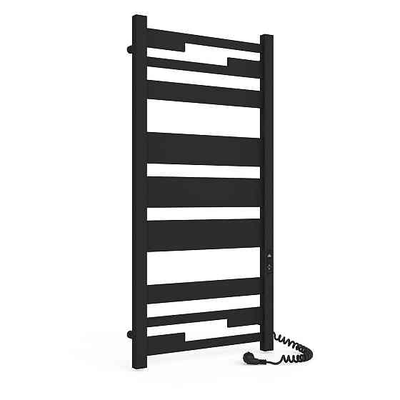 Електрична рушникосушка Laris Зебра Афіна ЧКФ 9 500Х1100 Е чорна П/П Київ