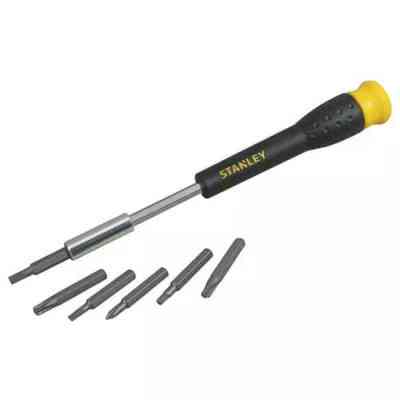 Отвертка Stanley с битами Phillips, Pozidriv, Torx, Slotted, Sl1, Ph00, Pz0, Т5, ТТ10, L= 25 мм, 33 шт, кейс (STHT0-62634) Винница
