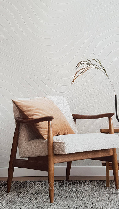 Шпалери вінілові на флізеліні AS creation Deluxe метрові абстракція хвилі смуги сірі 39995-5 Київ - фото 5