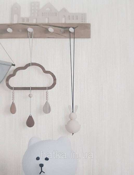 Шпалери вінілові на флізеліні гарячого тиснення DU&KA 1.06х10 вензель основа під штукатурку сірі коричневі Київ - фото 2