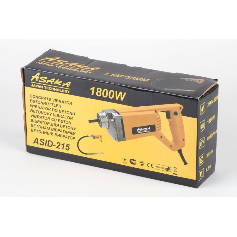 Вібратор ASAKA ASID-215 (1800Вт) з булавою 1,5 м – якість Японія Львів - фото 7