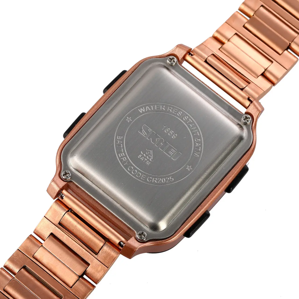 Мужские наручные часы Skmei 1859 на браслете (Розовое золото) Винница - изображение 9