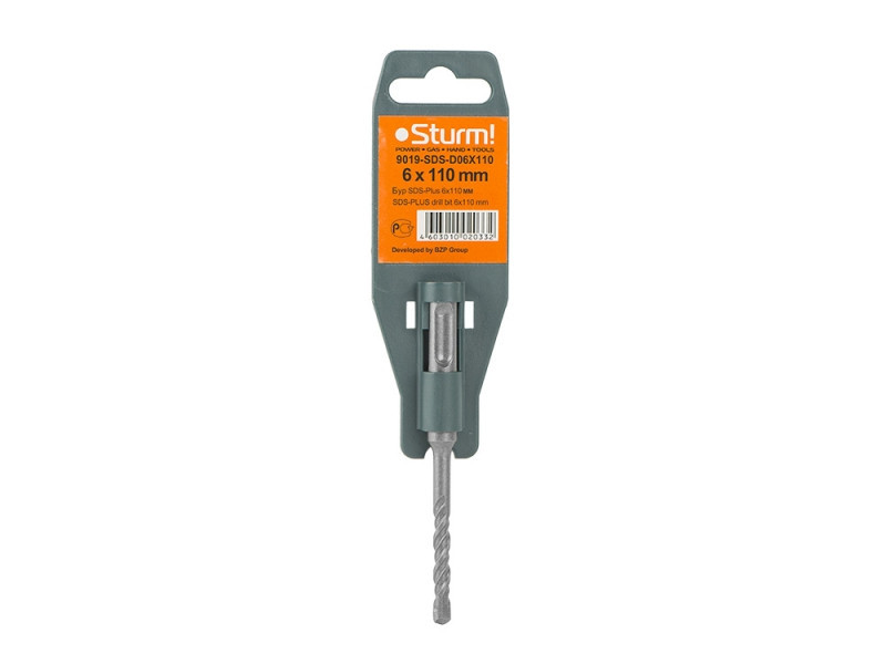 Бур двойная спираль SDS+ Sturm 9019-SDS-D06X110 (читать описание) Ровно - изображение 2