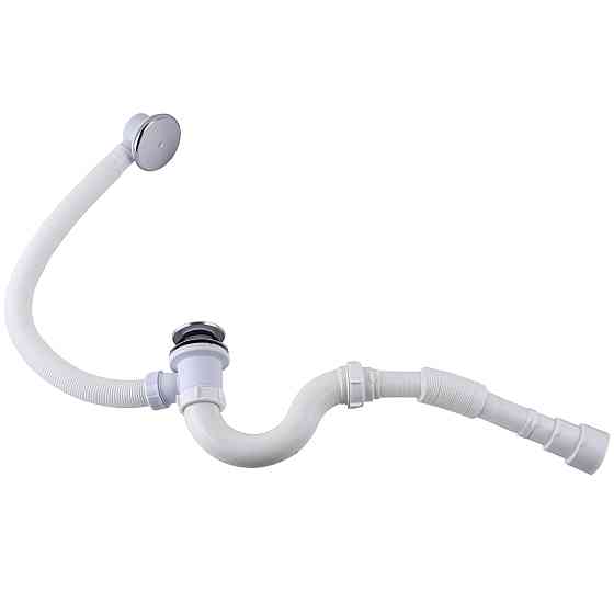 Сифон ″Waterstal″ для ванни Click-Clack з гнучкою трубою 32/40/50  (А - 14089) Тернопіль