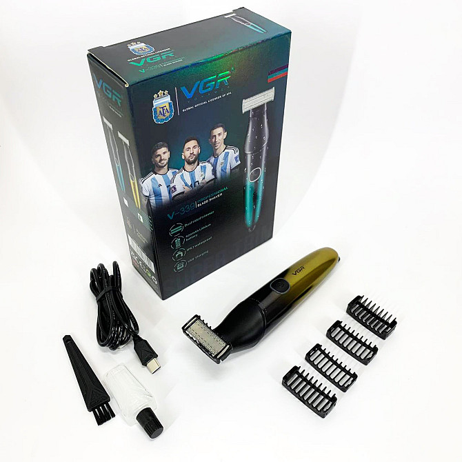 Чоловічі електробритви для обличчя VGR V-339 GOLD, Тример для стрижки бороди акумуляторний WN-91 Київ - фото 6