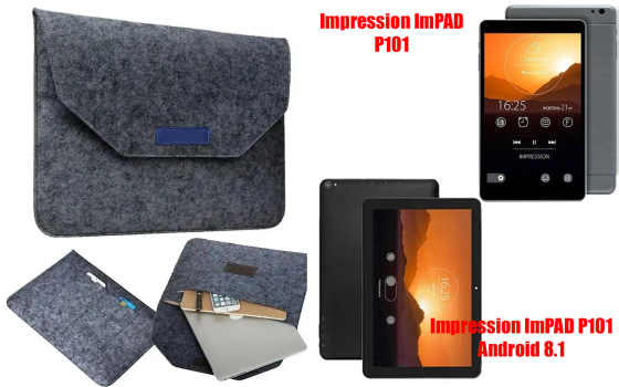 Сумка Wool із войлока для планшета Impression Impad P101, Impad P101 Android 8.1 Київ