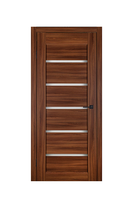 Дверь Реликт Лайн 30 Орех + Сатиновое стекло 80*200 см Качественные двери для дома Киев - изображение 1