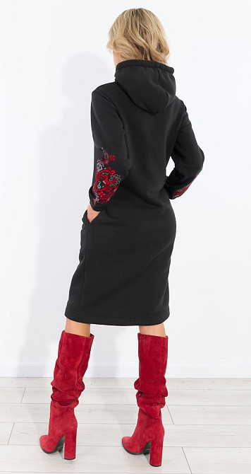 Тепле плаття з вишивкою (50-52) Київ - фото 3