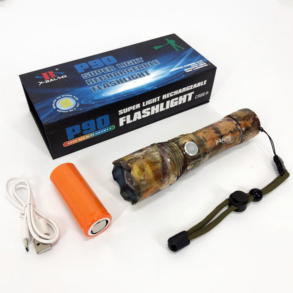 Ручний ліхтар з високою яскравістю Bailong BL-P511M-P90, Компактний акумуляторний ліхтар ZP-41 Львів - фото 10