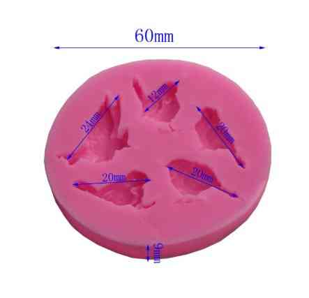 Кондитерский молд Птицы 6 см розовый Киев