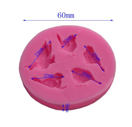 Кондитерский молд Птицы 6 см розовый Киев - изображение 2