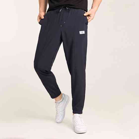 Мужские повседневные джоггеры. Темно-синие джоггеры летние с карманами Pobedov Savaya Киев