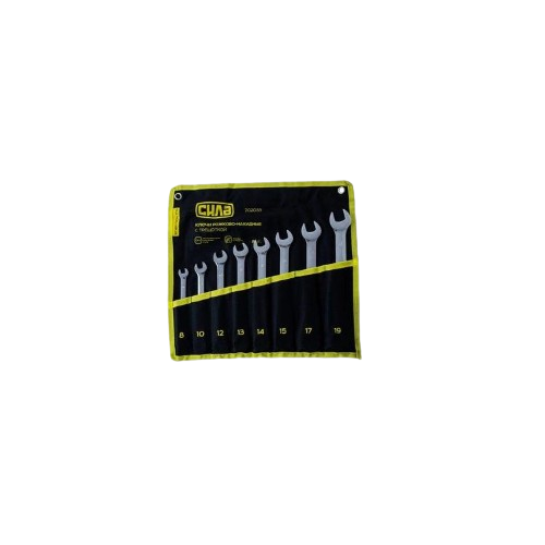 Набір ключів комбінованих з тріскачкою (8,10,12,13,14,15,17,19мм) CrV 8шт + чохол СИЛА Житомир - фото 5