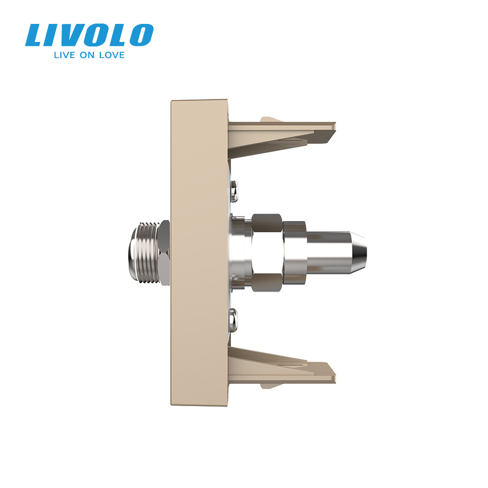 LIVOLO Супутникова розетка SAT LIVOLO, золота, модуль 0.5 поста, для ресивера / антени (VL-FCSL Коломия - фото 8