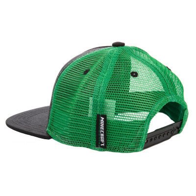 Кепка Jinx Minecraft - Creeper Sequin Youth Snapback Green (JINX-10305) Винница - изображение 3