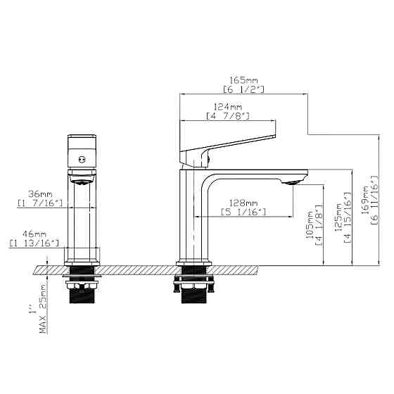 Смеситель для раковины низкий Qtap Capricorn, Chrome (k26) QTCAP1060102C48219 Киев