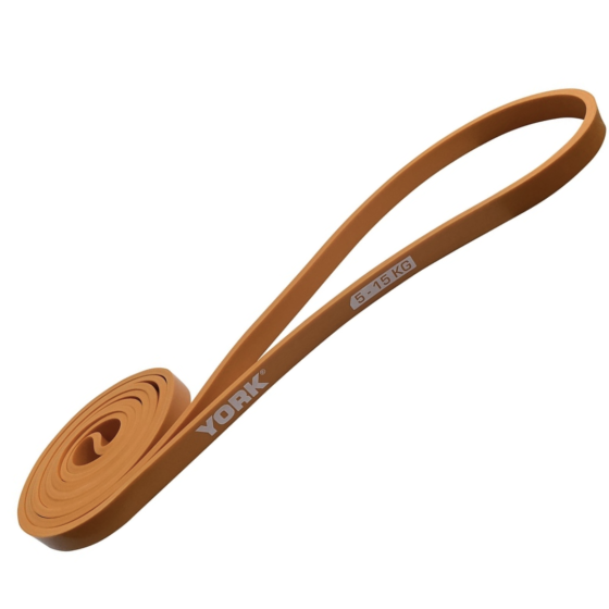 Резинка для фітнесу York 5-15кг - 2080x13x4,5 мм, помаранчевий Киев