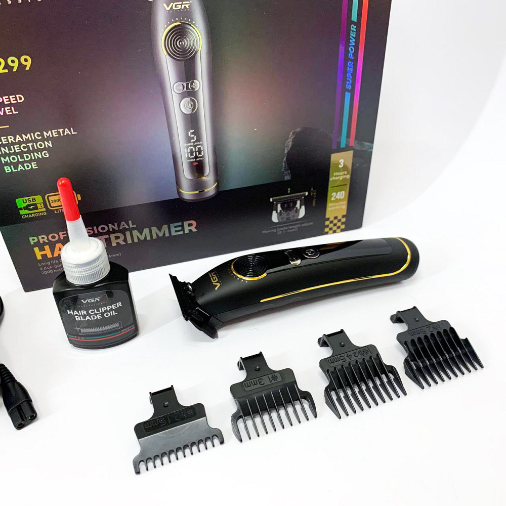 Отличная машинка для стрижки волос VGR V-299, Машинка для стрижки волос мощная Триммер висков KN-60 Львов - изображение 9
