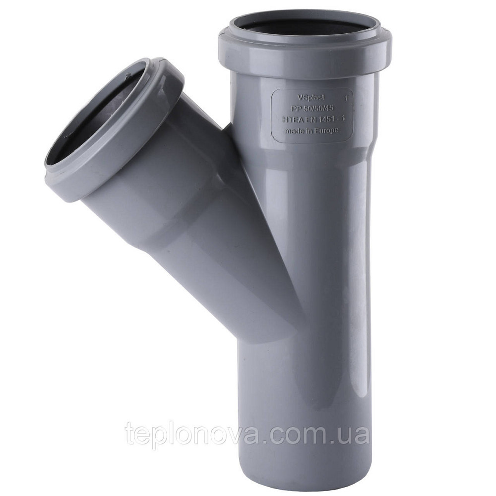 Тройник VSplast  50х50х45° ** Черновцы - изображение 1