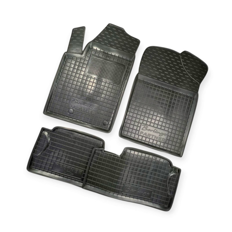 Коврики Пежо partner 1996-2010 борт 2,5см, с перемычкой салона Мукачево - изображение 1