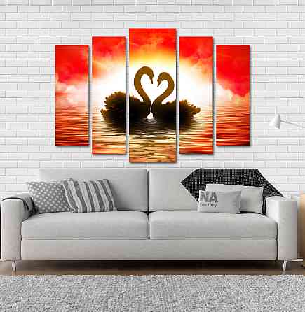 Модульна картина Лебеді Art-115_5 Київ