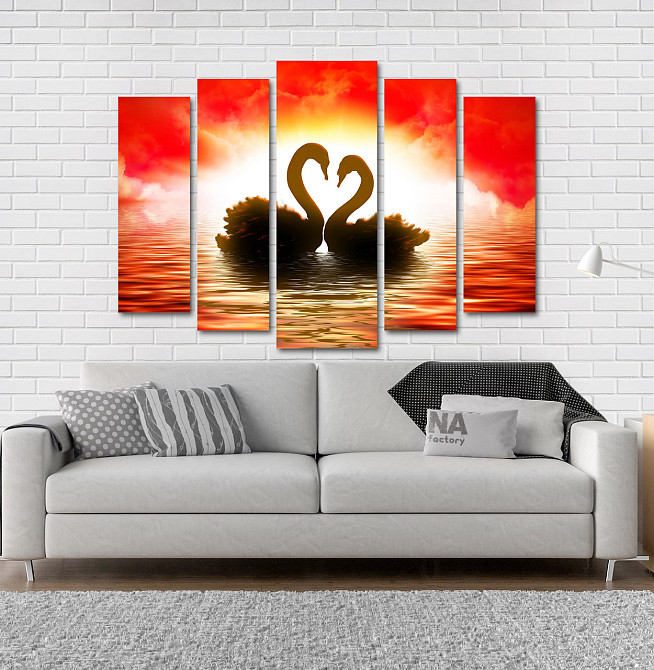 Модульна картина Лебеді Art-115_5 Київ - фото 2