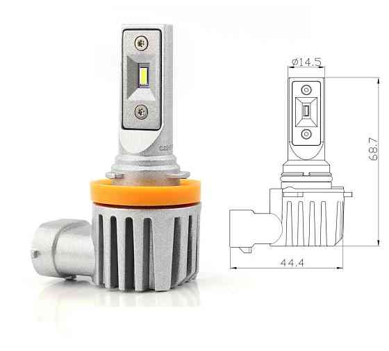 Комплект світлодіодних ламп BAXSTER SE Plus H11 PGJ19-2 6000K 4000Lm 9-32V Харків