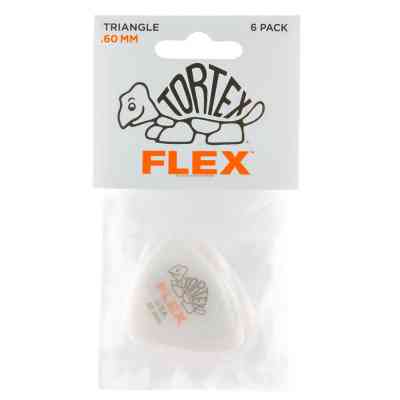Медиатор Jim Dunlop Tortex Flex Triangle Pick .60mm 6 шт. (456P.60) Винница