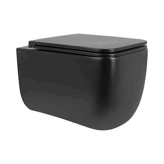 Унітаз підвісний Qtap Gemini безобідковий із сидінням Soft-close QT2533076EUQMB Київ