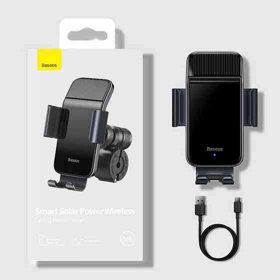 Держатель телефона на руль велосипеда автоматический Baseus Smart Solar SUZG010001 Киев