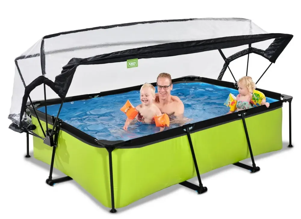 Бассейн EXIT с куполом 220х150х65 см в цвете Lime Київ - фото 6