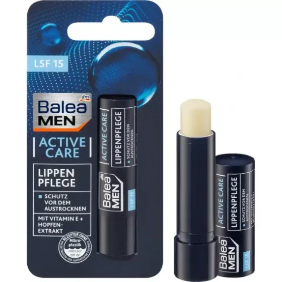 Бальзам для губ активний догляд Balea MEN, 4,8 гр. (Німеччина) Balea MEN Lippenpflege active care, 4 Львів