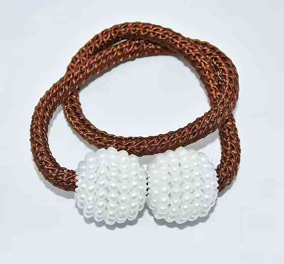 Магнитные зажимы для штор 40 см коричневый Киев