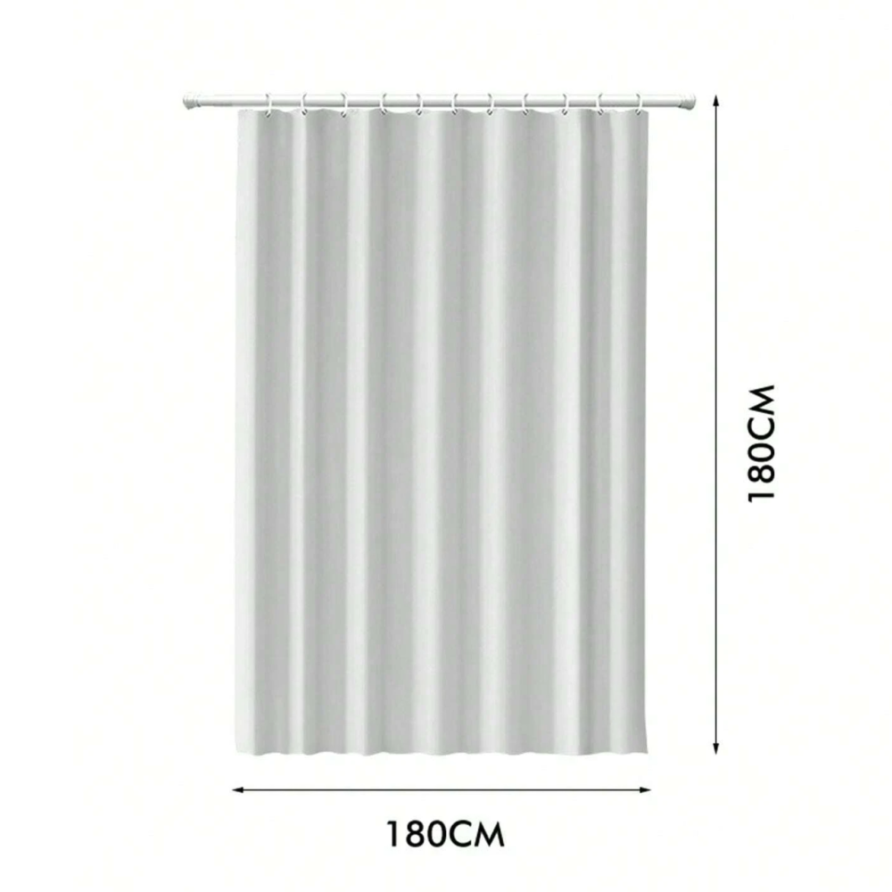 Шторка для душа и ванной комнаты с 3 магнитами-утяжелителями, цвет прозрачно-зеленый Каменец-Подольский - изображение 2