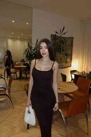 Жіноче елегантне вечірнє довге плаття з еластичної віскози Шоколад, 42/44 Одеса