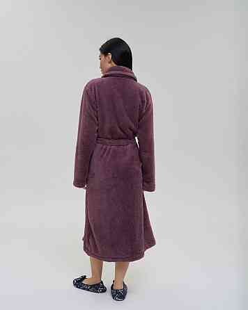 Теплий однотонний жіночий халат Nicoletta Queen — Велюрсофт 94118 S Київ