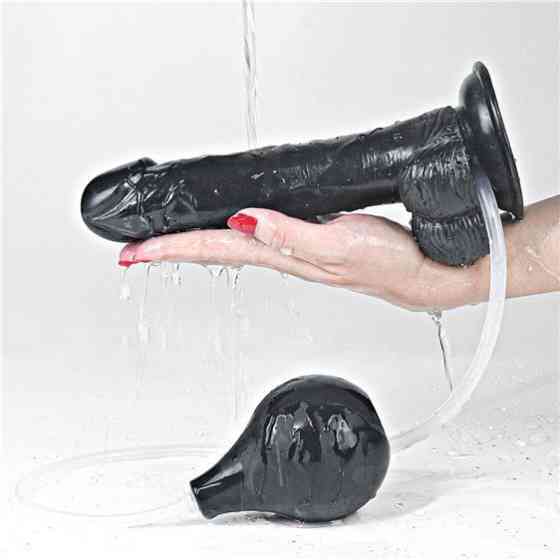 Фалоімітатор - Squirt Extreme Dildo 9" Black Sex Aura Київ
