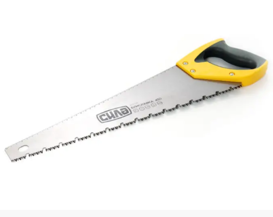 Ножівка по вологій деревині 400мм з двокомпонентною ручкою Блискавка СИЛА Житомир