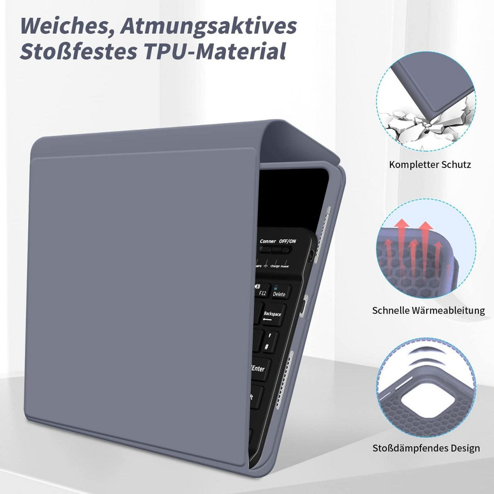 Защитный чехол с Bluetooth клавиатурой для iPad 10.2 (2019/20/21)/pro10.5(2017)/Air 3 10.5 Днепр - изображение 5