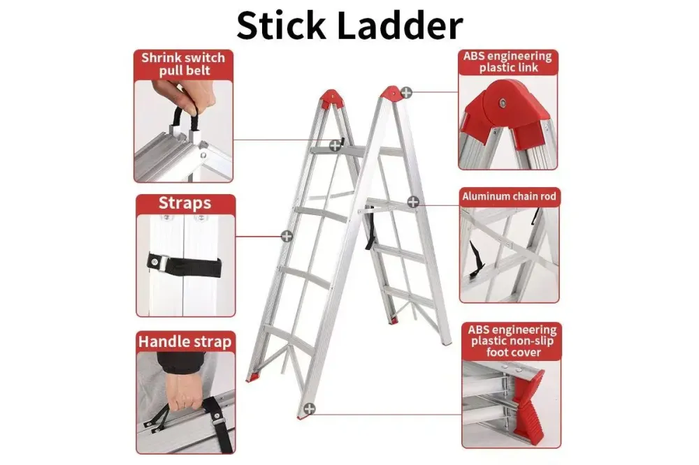 Аллюминивая лестница-трансформер стремянка 1.7м JDT1020S05 Коломия - фото 1