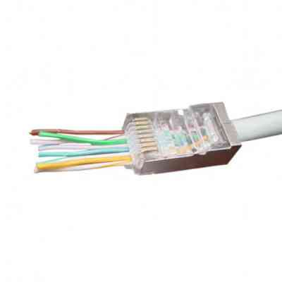 Коннектор RJ45 cat.5e FTP 8P8C * 10 (наскрізні отв., позолоч. конт.) Cablexpert (LC-PTF-01/10) Винница