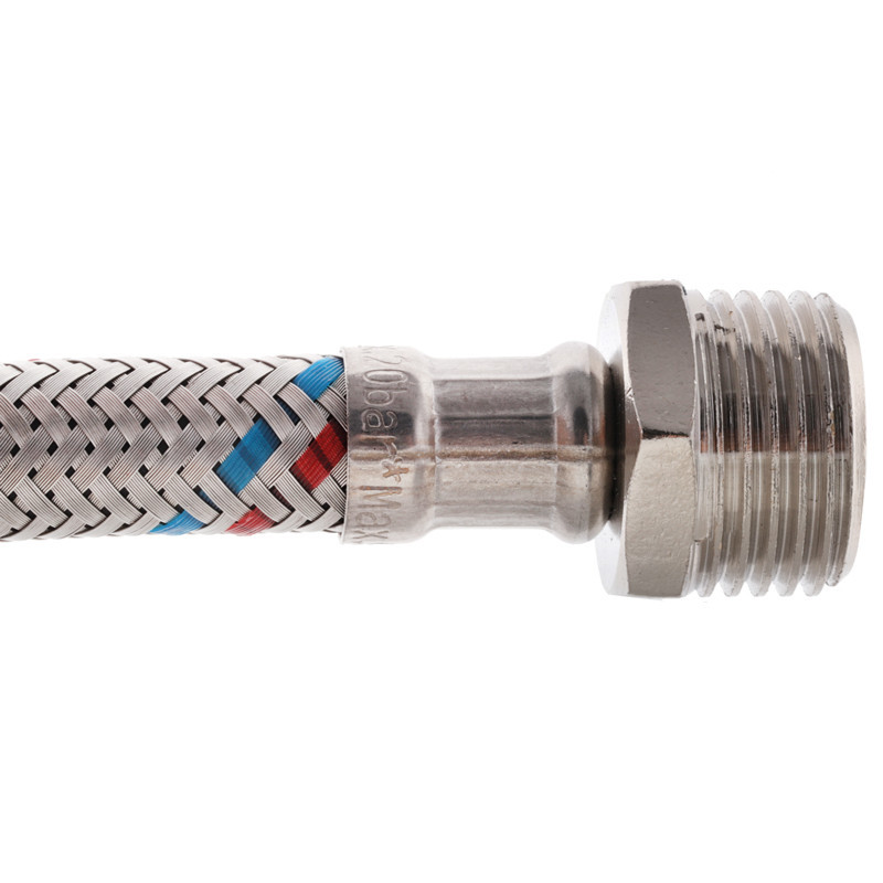 Гибкий шланг для подключения воды гайка 1/2'' - Штуцер 1/2'' (60 см) Zerix (ZX1563) Киев - изображение 4